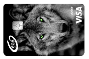Visa - karta z wizerunkiem wilka