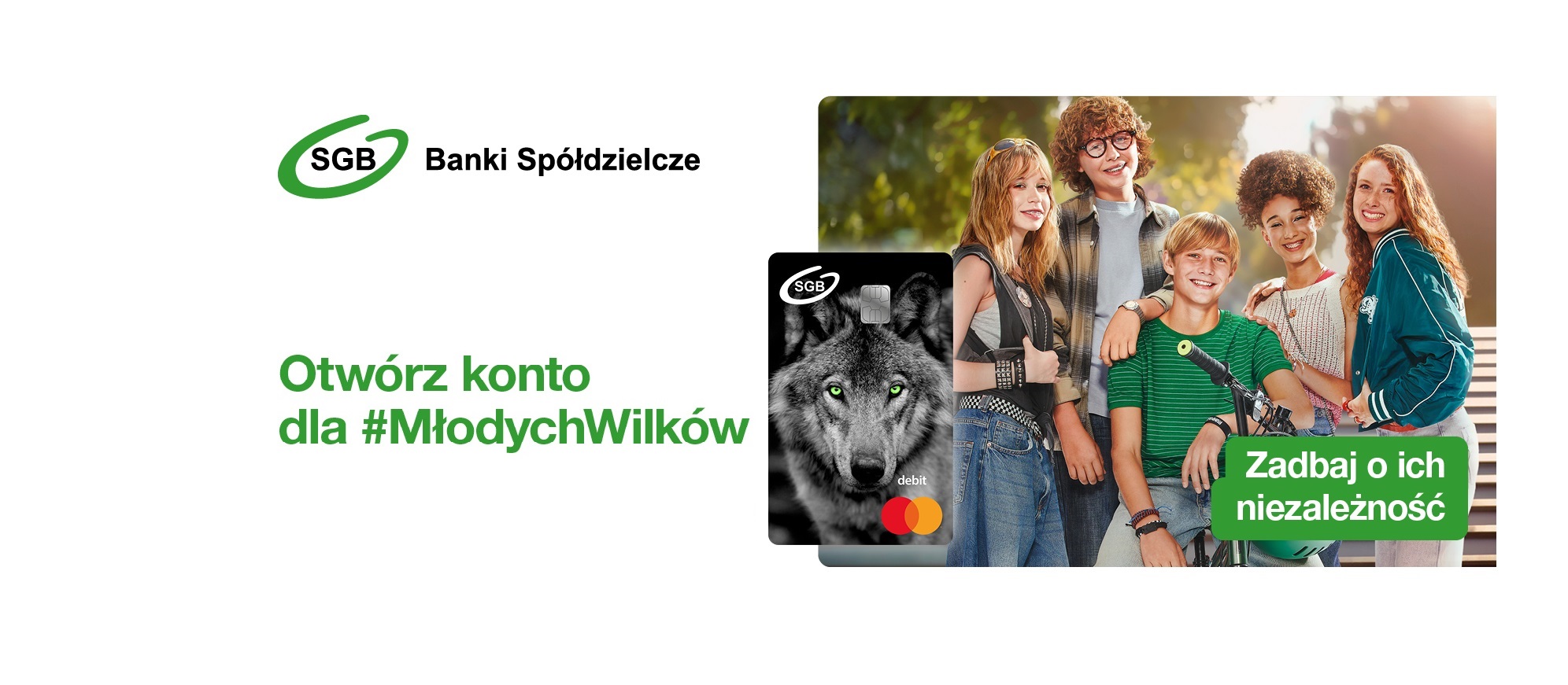 Grupa młodzieży w parku.